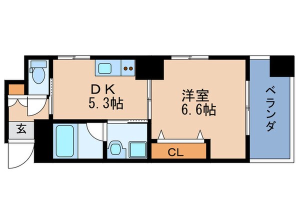 ノルデンハイム南森町の物件間取画像